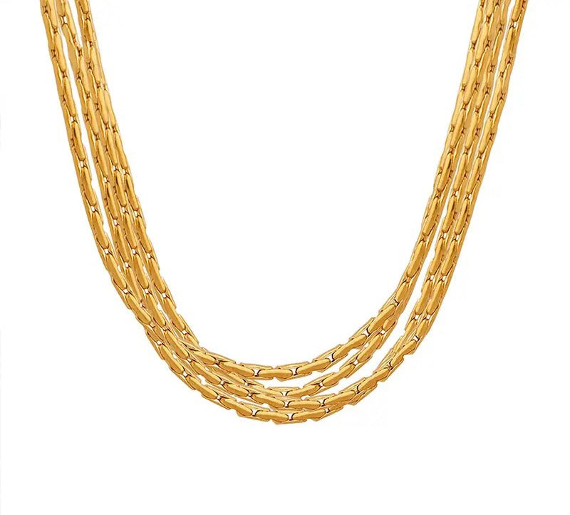 Giada Two Piece Layered Chain Necklace – KISMET SHOWROOM