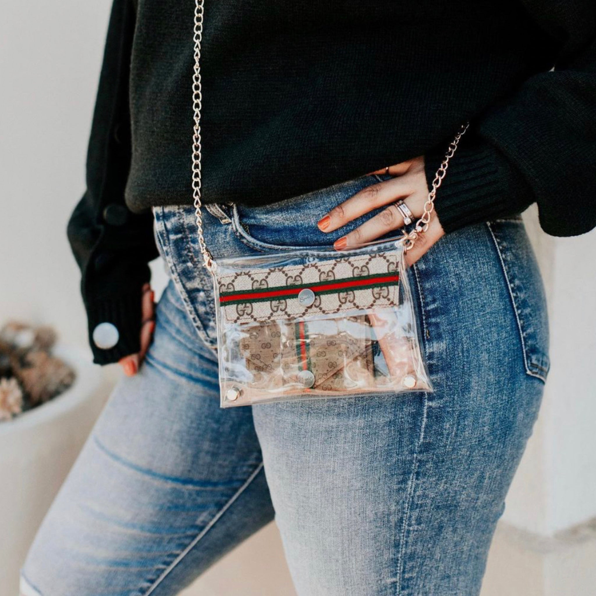 Gucci clear crossbody bag Clearance