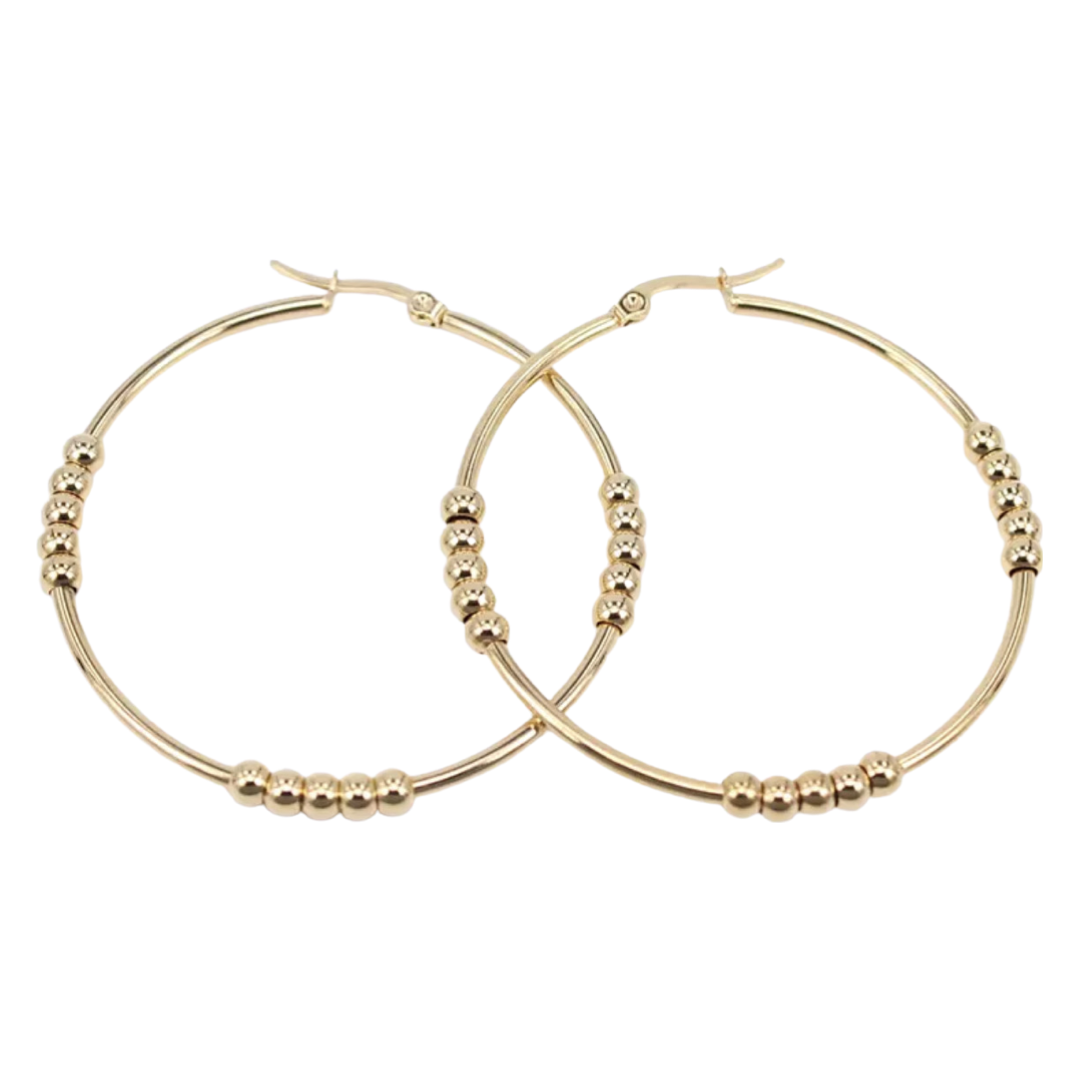 Monaco Gold Hoops – KISMET SHOWROOM