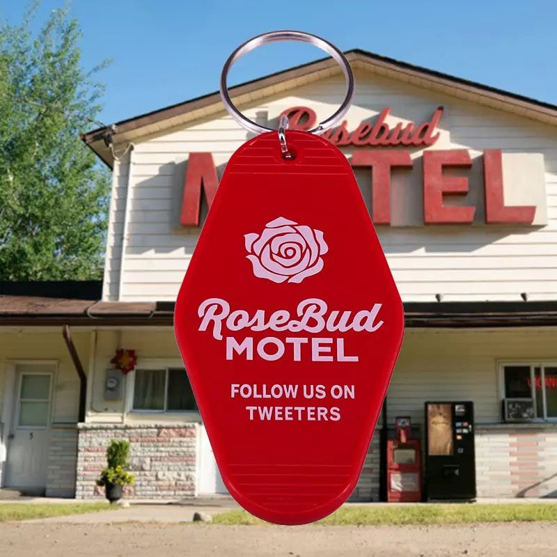 Rosebud Motel Keychain