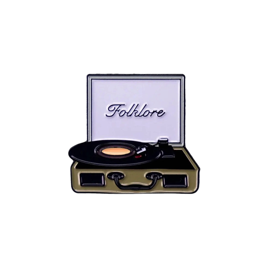 Taylor Swift Folklore Record Player Enamel Pin