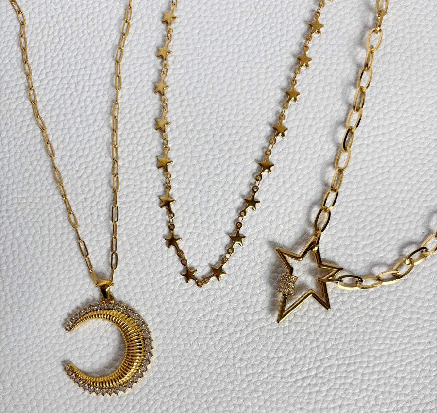 Twilight Crystal Moon Necklace