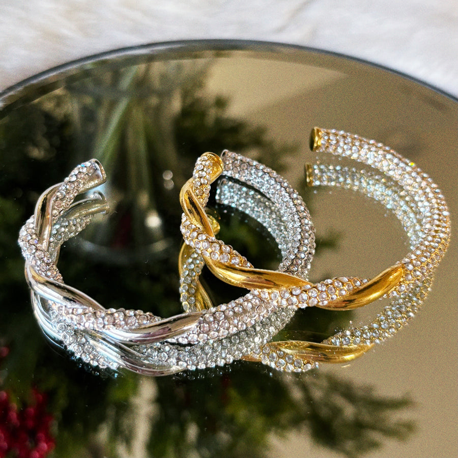 Socialite Crystal Cuff Bracelet