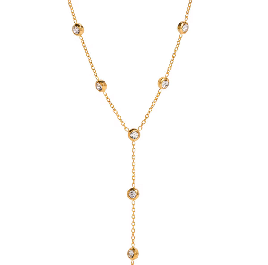 Cosmos Crystal Lariat Y Necklace