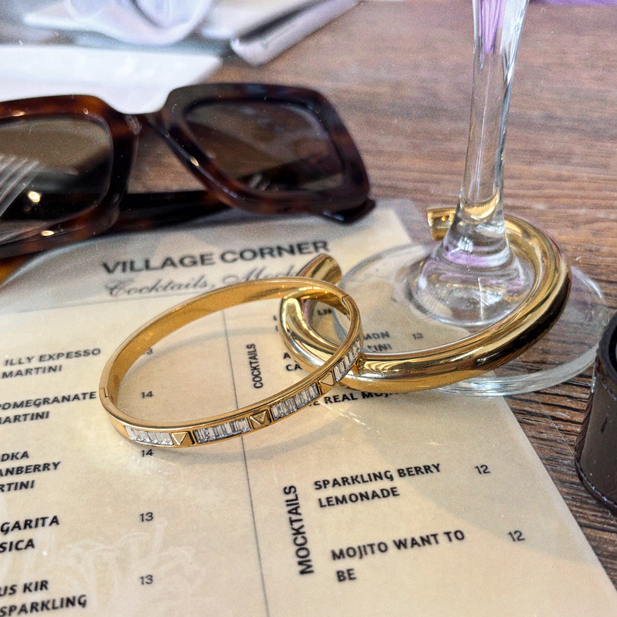 Martini Cuff Bangle Bracelet