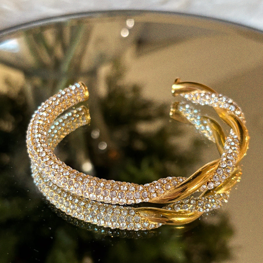 Socialite Crystal Cuff Bracelet