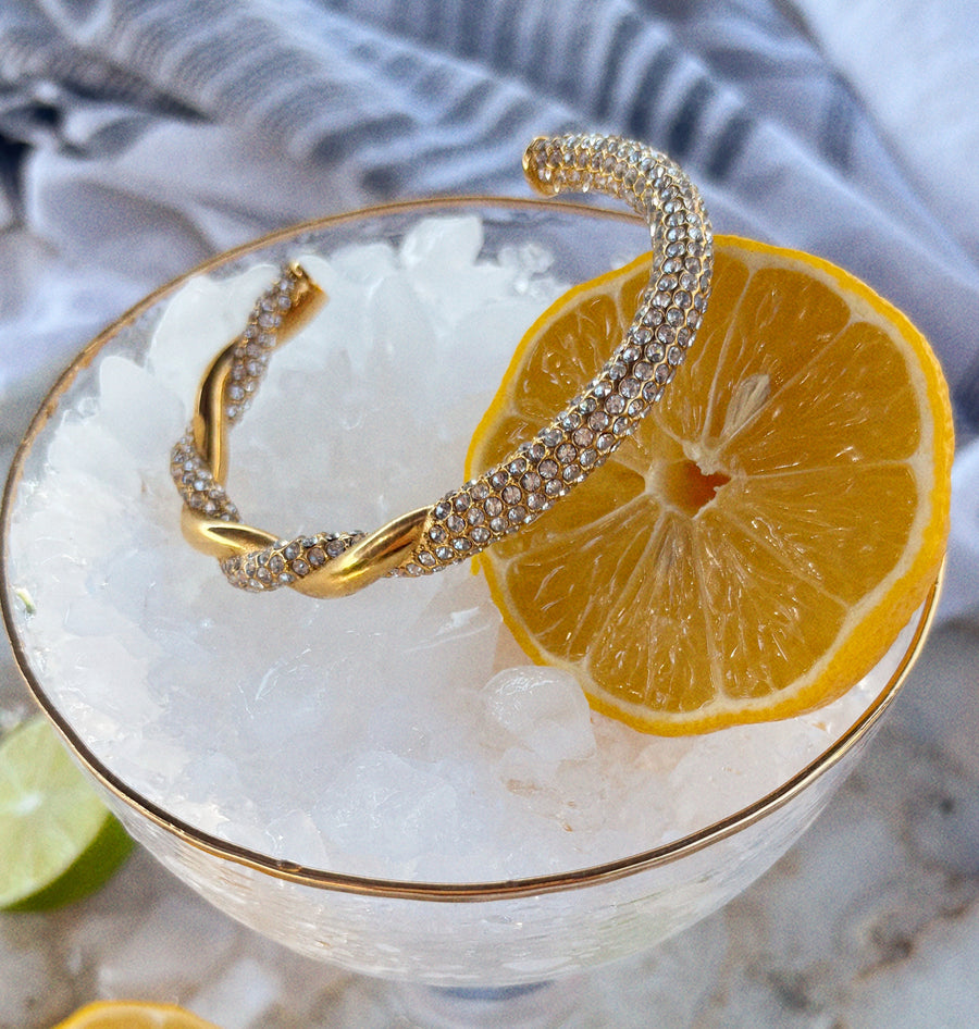 Socialite Crystal Cuff Bracelet
