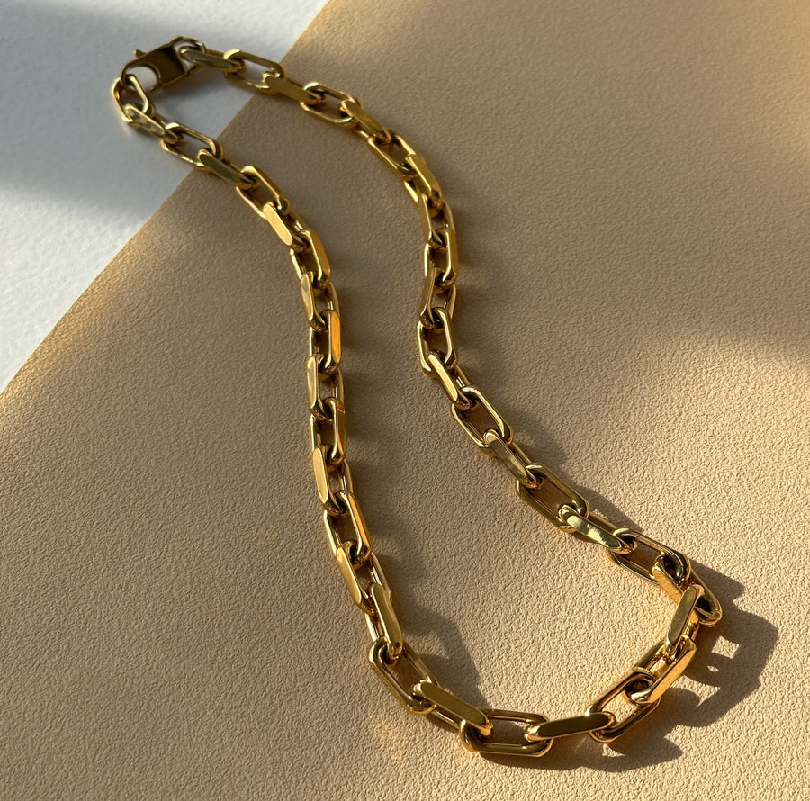 Viper Chunky Box Chain Necklace