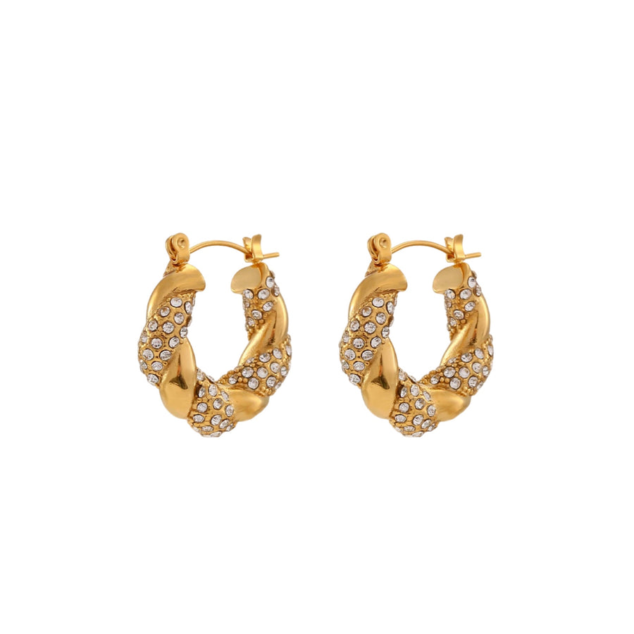 Gigi Little Crystal Hoop Earrings