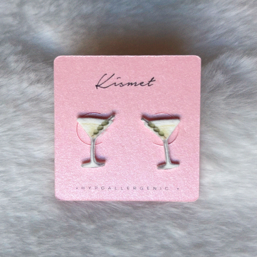 Martini Stud Earrings