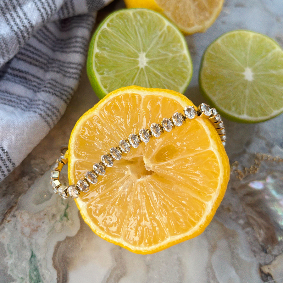 Heirloom Crystal Tennis Bracelet