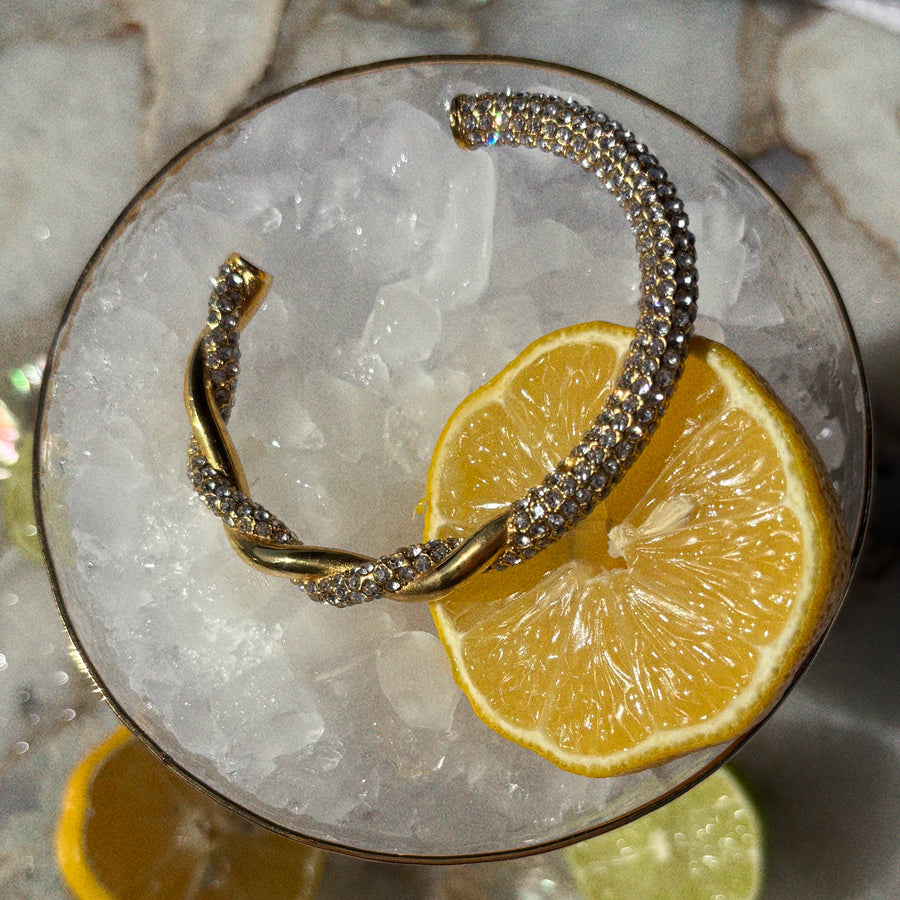 Socialite Crystal Cuff Bracelet