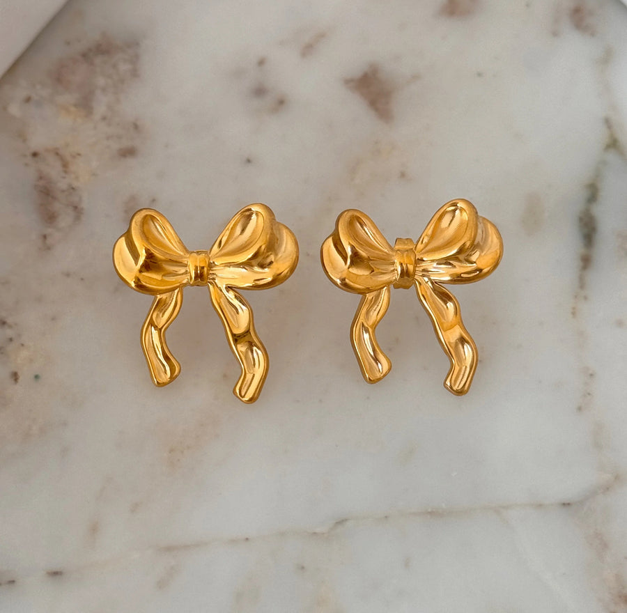 Cutesy Bow Stud Earrings