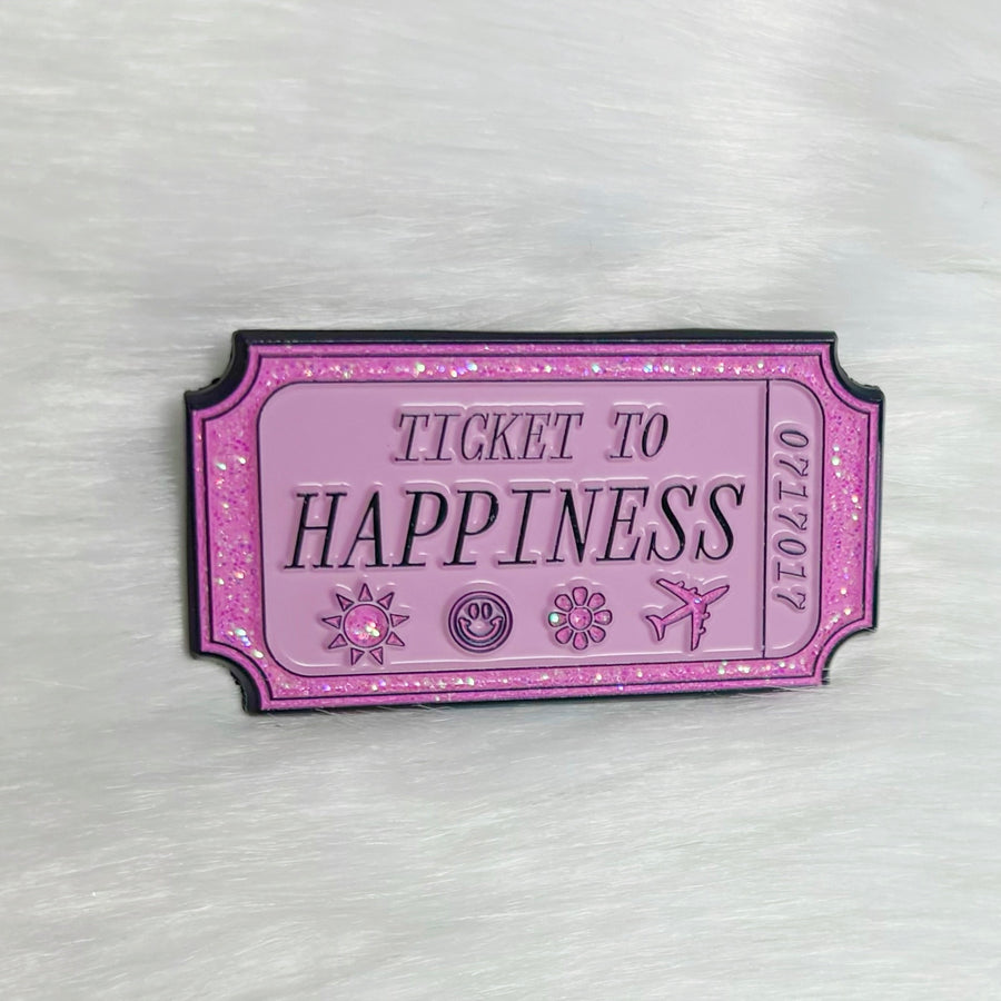 Ticket to Happiness Enamel Pin