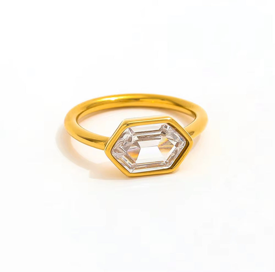 Geometric Cocktail Ring