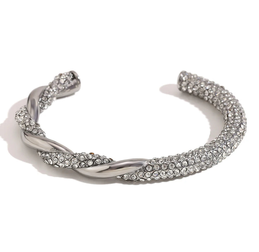 Socialite Crystal Cuff Bracelet