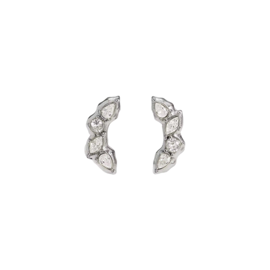 Ivy Free Form Crystal Studs