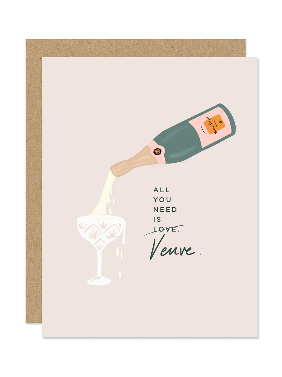 All You Need is Champagne Greeting Card