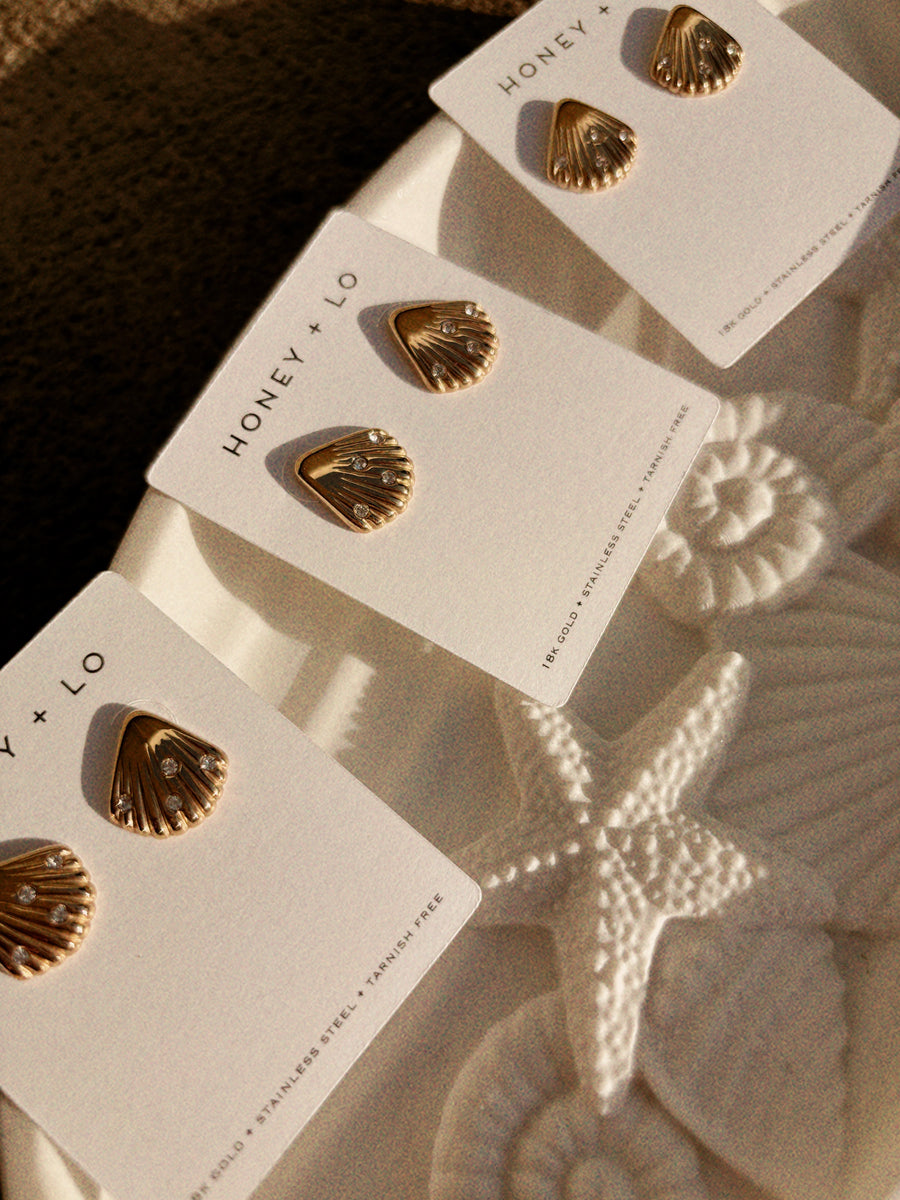 Seashell Stud Earrings