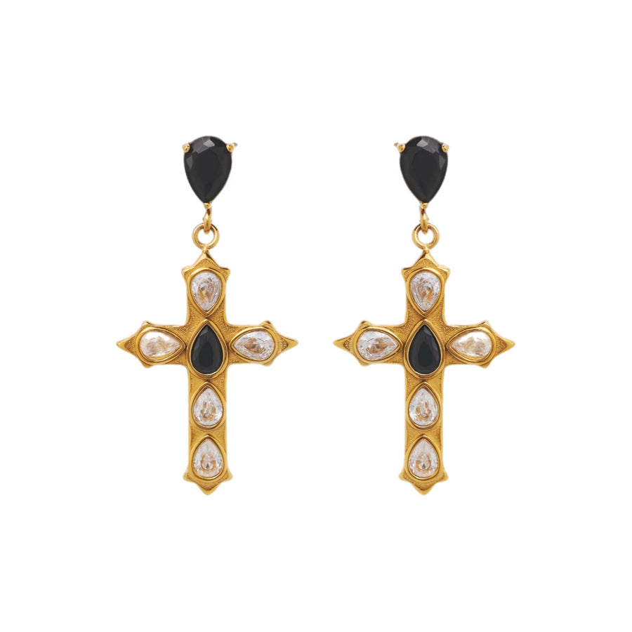 Fear Not Cross Earrings