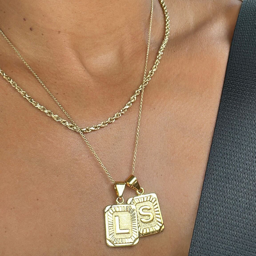 Honey Initial Necklace