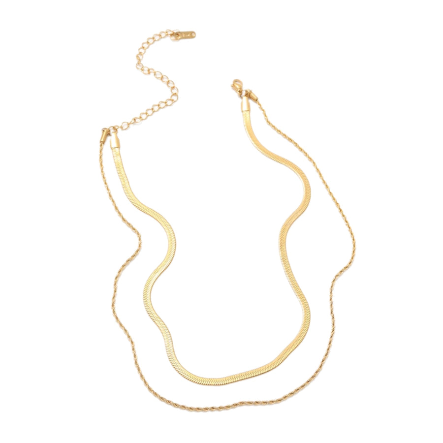 Giada Two Piece Layered Chain Necklace