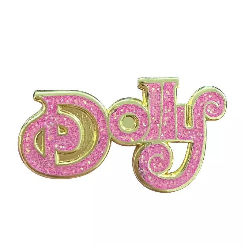Dolly Show Glitter Enamel Pin