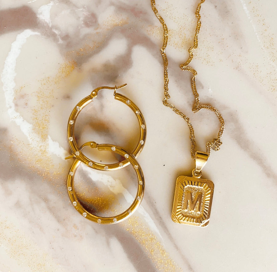 Honey Initial Necklace