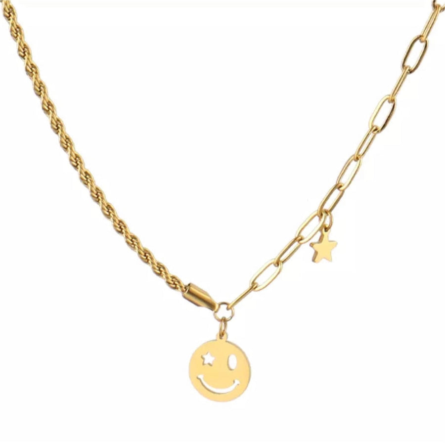 Miley Smiley Charm Necklace