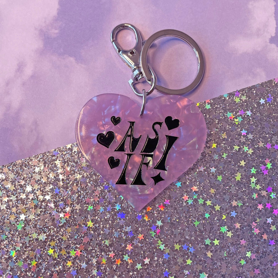 ‘As If’ Shimmer Heart Keychain