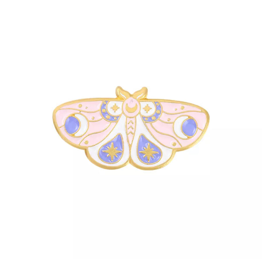 Mystic Pastel Moth Enamel Pin
