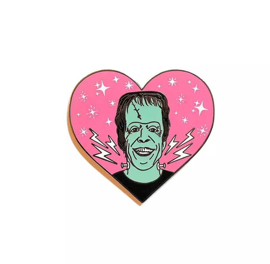 Frankenstein Heart Enamel Pin