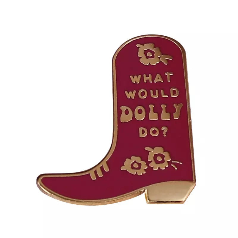 Dolly Boot Enamel Pin