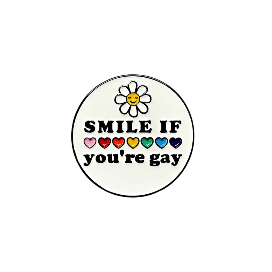 Smile if You’re Gay Enamel Pin