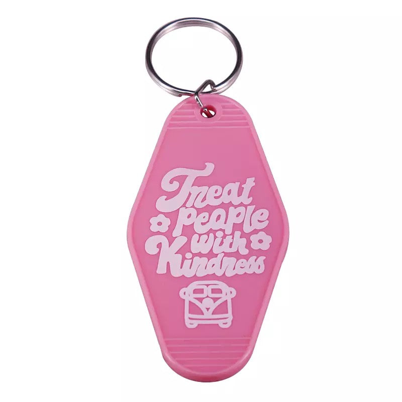Treat People With Kindness Motel Key Tag
