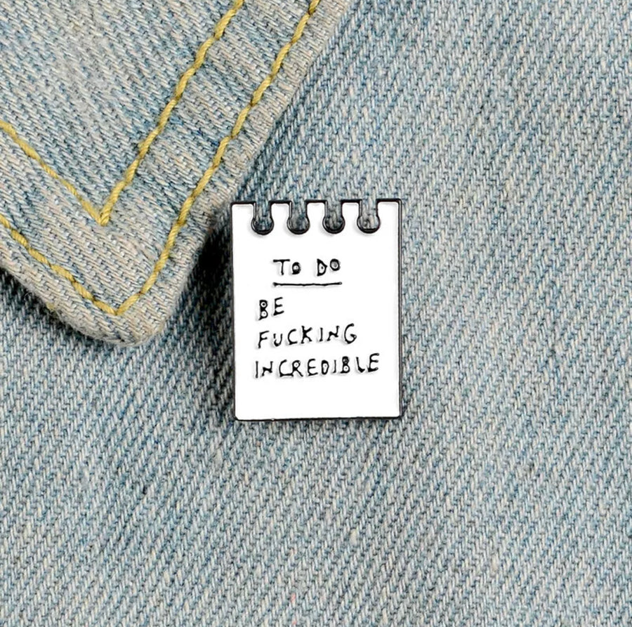 To Do List Enamel Pin