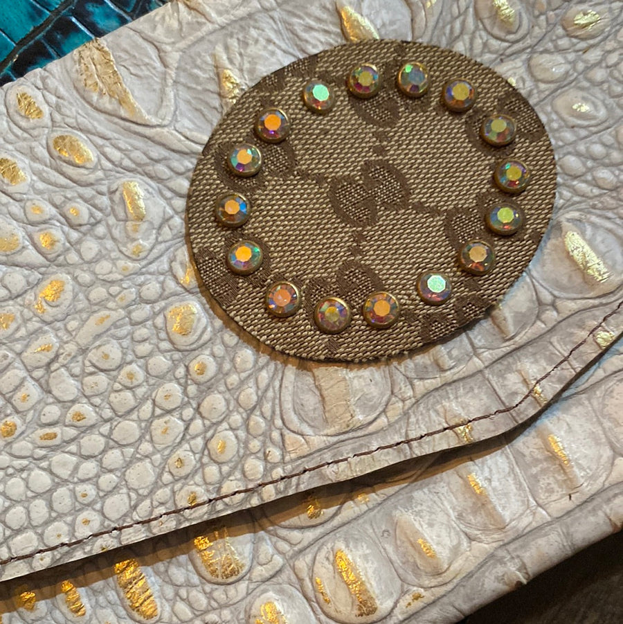 Upcycled Gucci Jordan Crossbody with Crystals