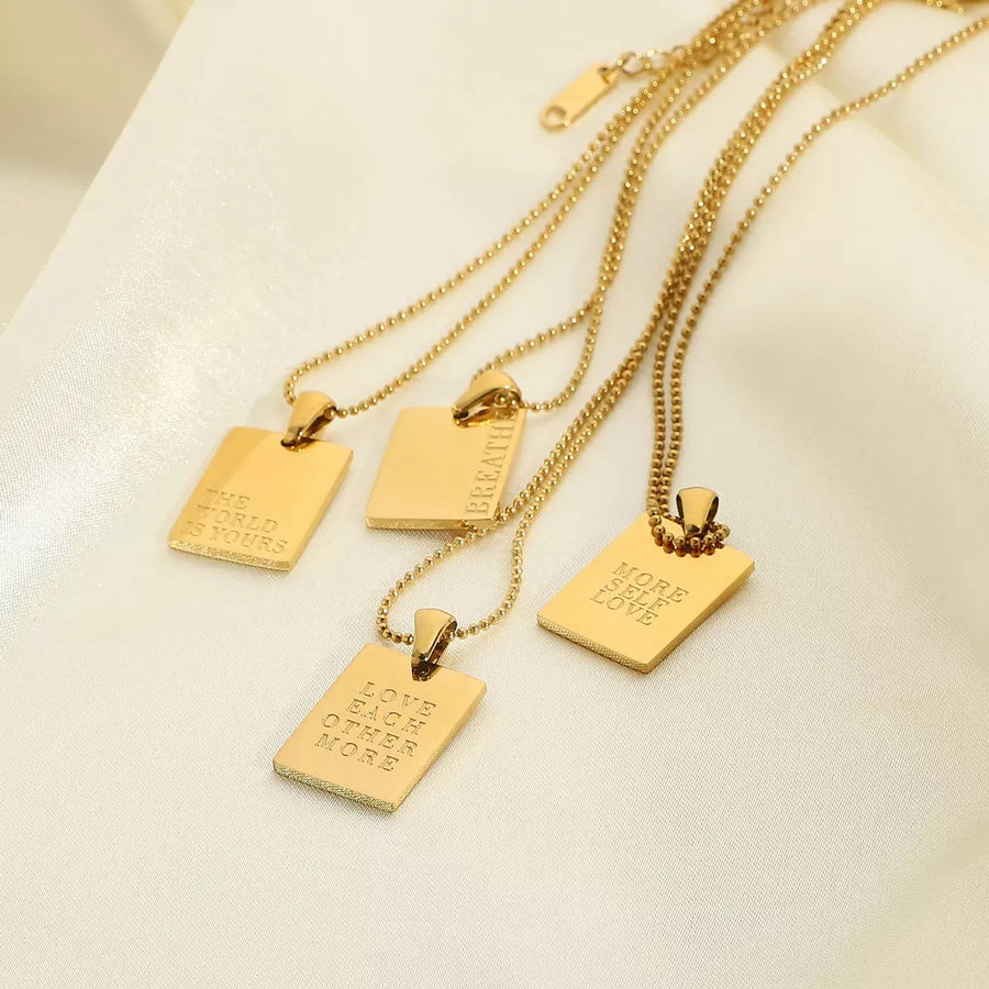 More Self Love Mantra Necklace